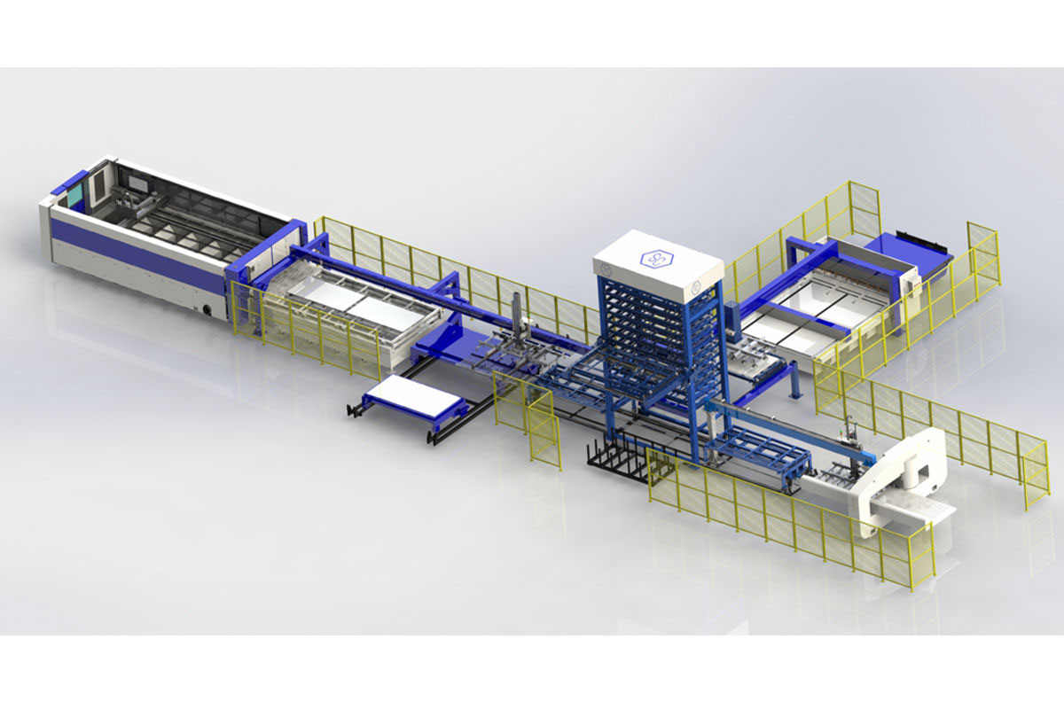 激光切割沖壓自動剪板生產(chǎn)線