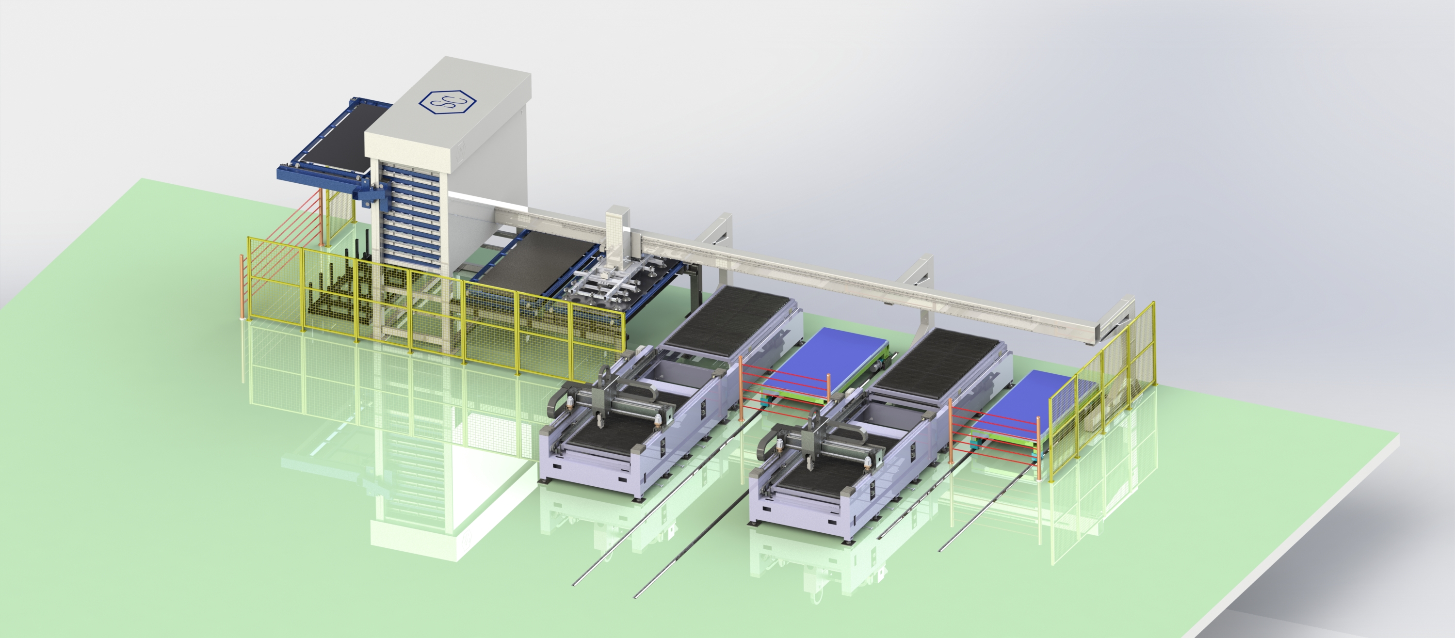 激光切割機生產(chǎn)線